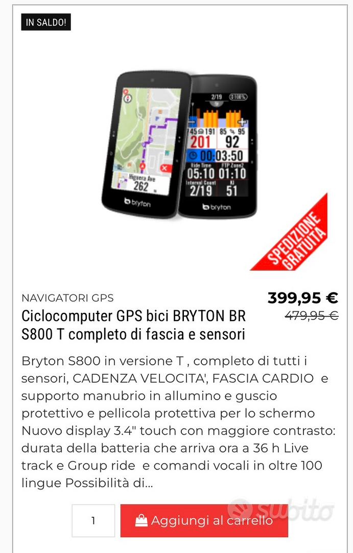 Ciclocomputer GPS bici BRYTON BR S800 E