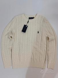 Maglione a Treccia - Bianco Panna