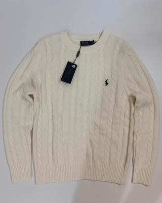 Maglione a Treccia - Bianco Panna