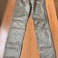 Calzedonia Pantalone Platino Glitter Taglia S