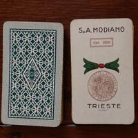 Carte da gioco Modiano con bollo fiscale