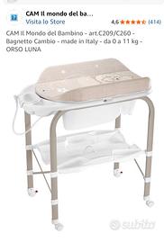 Fasciatoio Cam - bagnetto cambio Orso Luna