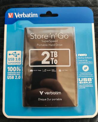 HARD DISK Verbatim 2 TB