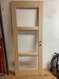 Porta interna in legno effetto rovere nuova