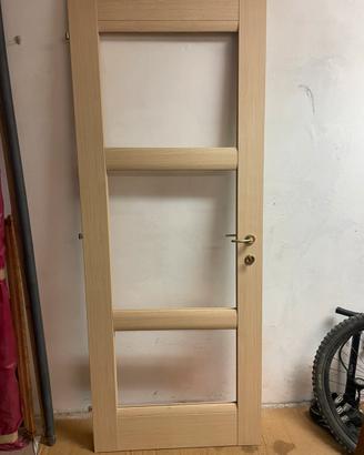 Porta interna in legno effetto rovere nuova