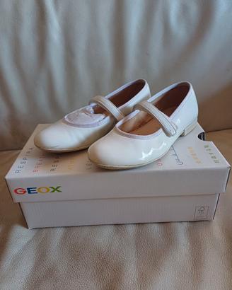 Geox Ballerine Bambina n.32 bianche lucide