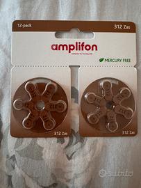Amplifon -  batterie 312 Zas Mercury Free 12 pezzi