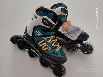 OXELO Roller fitness bambino FIT 5 racing blu