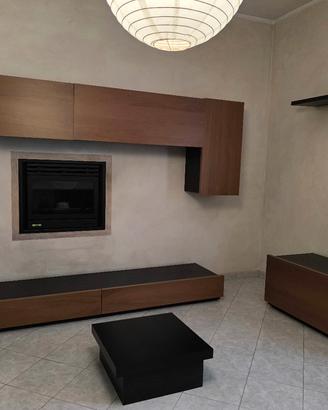 Soggiorno moderno legno, bicolore.  ORBASSANO 