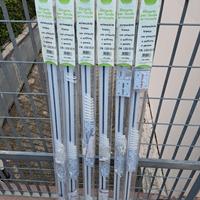 NR. 6 GUIDE/BASTONI PER TENDE NUOVI E IMBALLATI