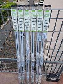 NR. 6 GUIDE/BASTONI PER TENDE NUOVI E IMBALLATI