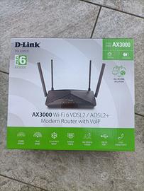 Modem router Wi-Fi 6 VDSL2/ADSL2+ AX3000 con VoIP