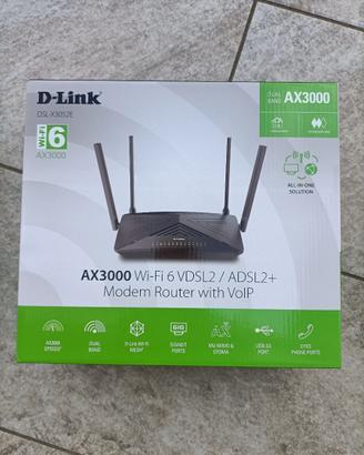 Modem router Wi-Fi 6 VDSL2/ADSL2+ AX3000 con VoIP