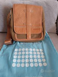 Borsello Piquadro originale in pelle e tessuto