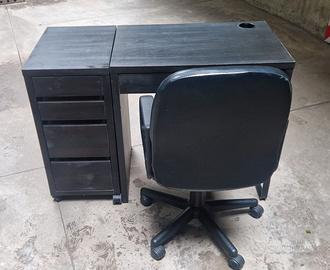 Scrivania + Cassettiera + Poltrona IKEA (rif.126)
