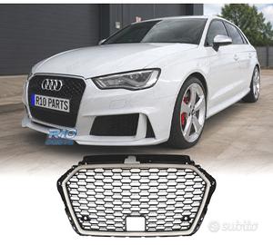 GRIGLIA AUDI A3 8V 16-20 LOOK RS3 NERO GRIGIO RADA