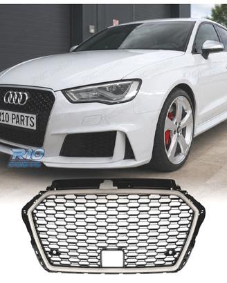 GRIGLIA AUDI A3 8V 16-20 LOOK RS3 NERO GRIGIO RADA