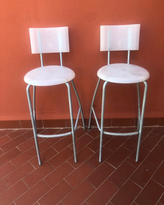 Coppia di sgabelli mini bar Ikea moderni