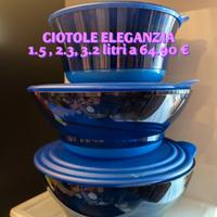 SET CIOTOLE ELEGANZIA TUPPERWARE 