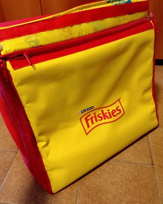 trasportino borsa e zainetto Friskies