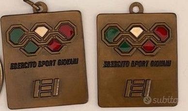 Medaglia Esercito Sport Giovani ESG anni 80 CONI