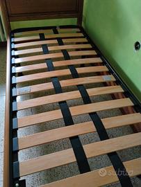 letto singolo in faggio compreso di doghe 