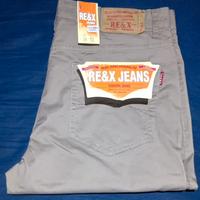 Pantaloni RE&X Jeans Beige Uomo Taglia 52