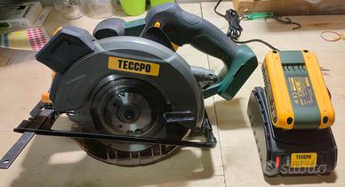 Sega circolare cordless TECCPO MTW300B e accessori