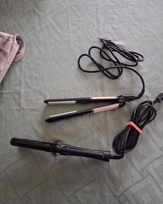 piastra capelli e arriccia capelli