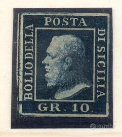 SICILIA il n. 12 senza gomma. RAYBAUDI