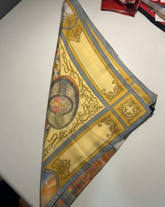 Foulard Etro La via del té vintage 100% seta