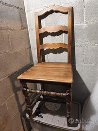 sedie in legno.