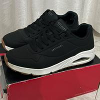 Skechers Street Uno - Stand on Air (Nere/Bianche)