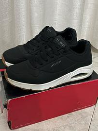 Skechers Street Uno - Stand on Air (Nere/Bianche)