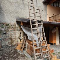 Scala 4 metri in legno antico