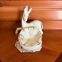 Statuetta asinello ceramica vintage