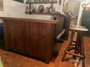 Mobile bar in legno massello