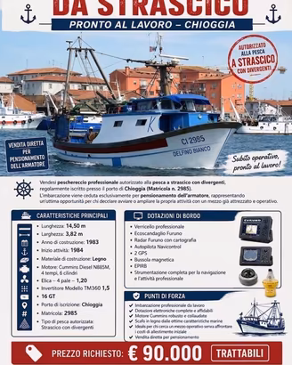 PESCHERECCIO A STRASCICO con LICENZA 🛥️