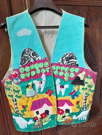 Gilet Perù con ricami d'arte