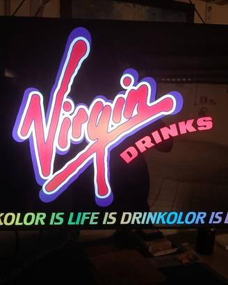 Insegna Luminosa Virgin Drinks