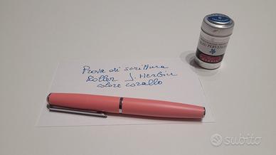 Roller J.Herbin metallo color corallo + ink