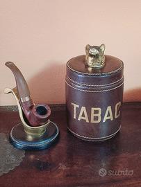 Porta pipa e porta tabacco vintage