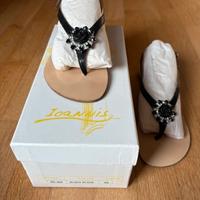 Sandali bassi con fiore