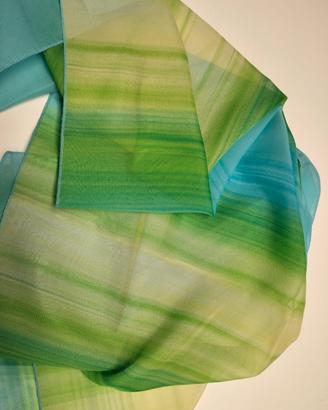 Foulard - sciarpina verde turchese 