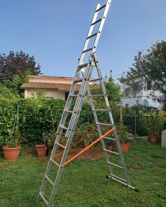 Scala trasformabile marca Gierre 3x9 in alluminio