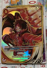 One piece carta monkey d luffy oda signed