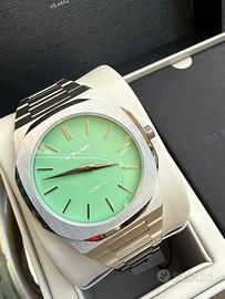 Orologio D1 Milano in acciao verde uomo cassa 40