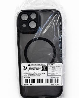 Cover iPhone 14 Nera con MagSafe