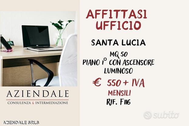 Ufficio luminoso due locali a santa lucia