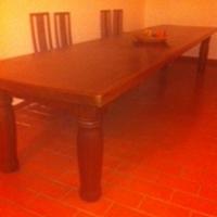 Tavolo 5 metri mogano mellito per casali